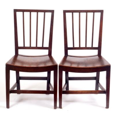 A pair of 19th Century fruitwood