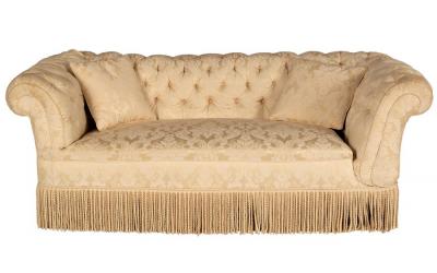 A button back Chesterfield sofa upholstered