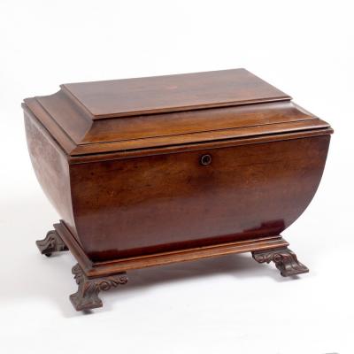 A Regency mahogany wine cooler,