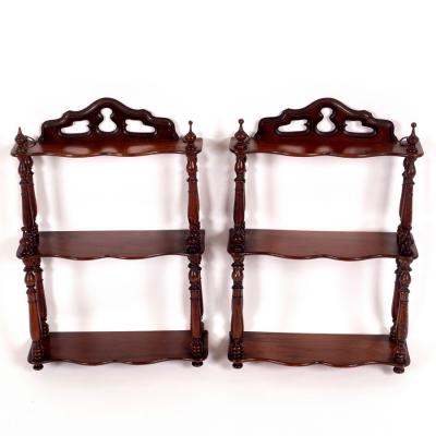 A pair of 19th Century mahogany