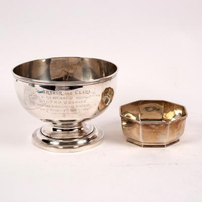 A silver rose bowl, GH, Sheffield 1904,