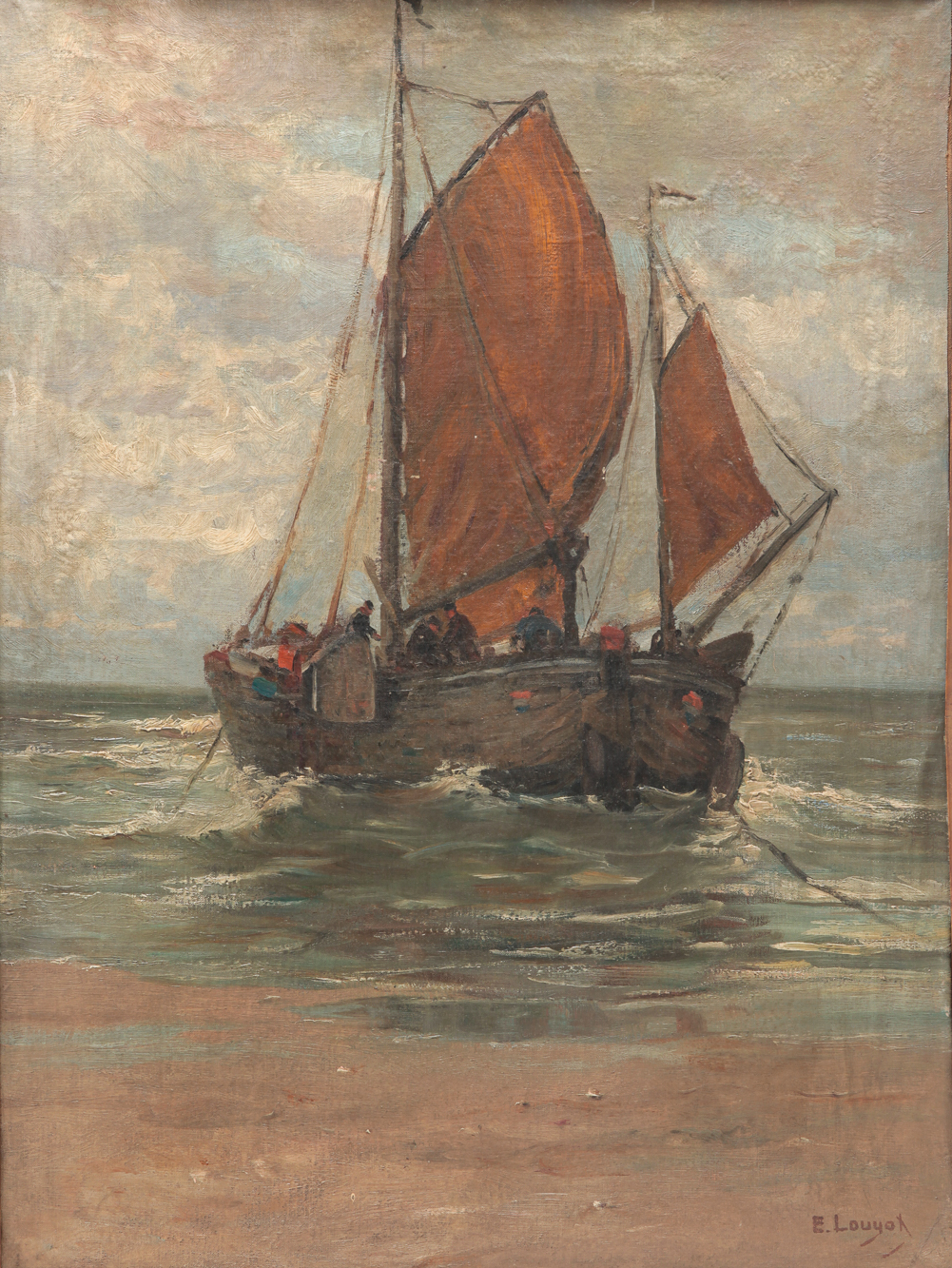 FISHING BOAT BY EDMOND LOUYOT.