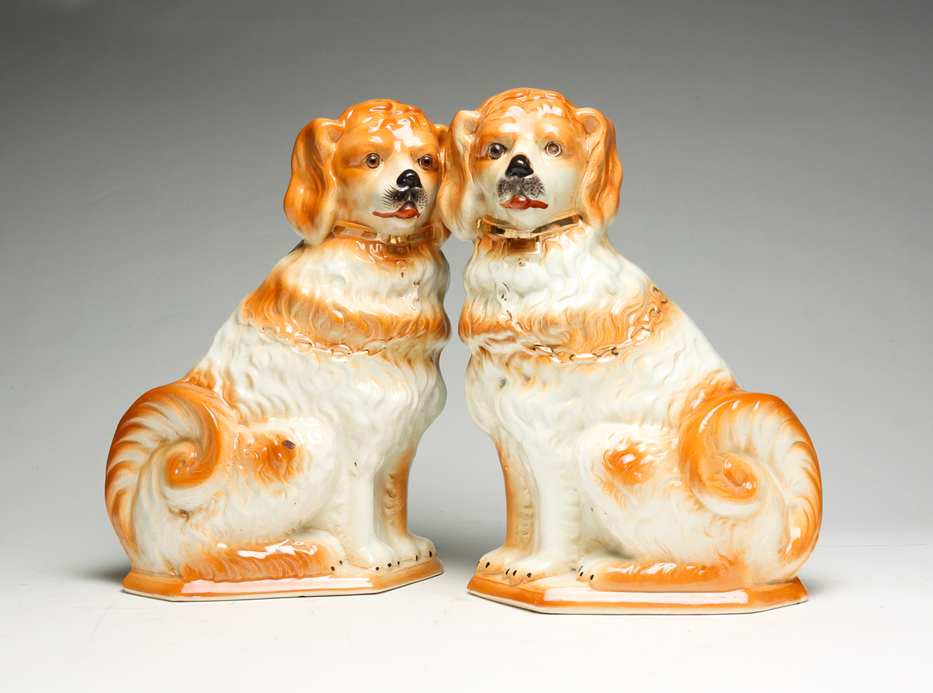 A PAIR OF ENGLISH STAFFORDSHIRE