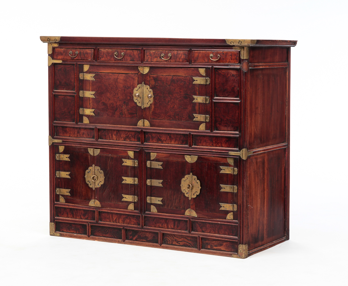 JAPANESE CABINET. Circa 1900, mixed