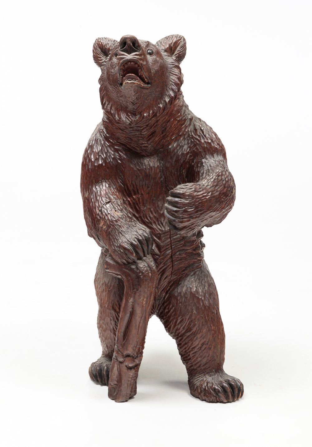 GERMAN BLACK FOREST CARVED BEAR. Circa