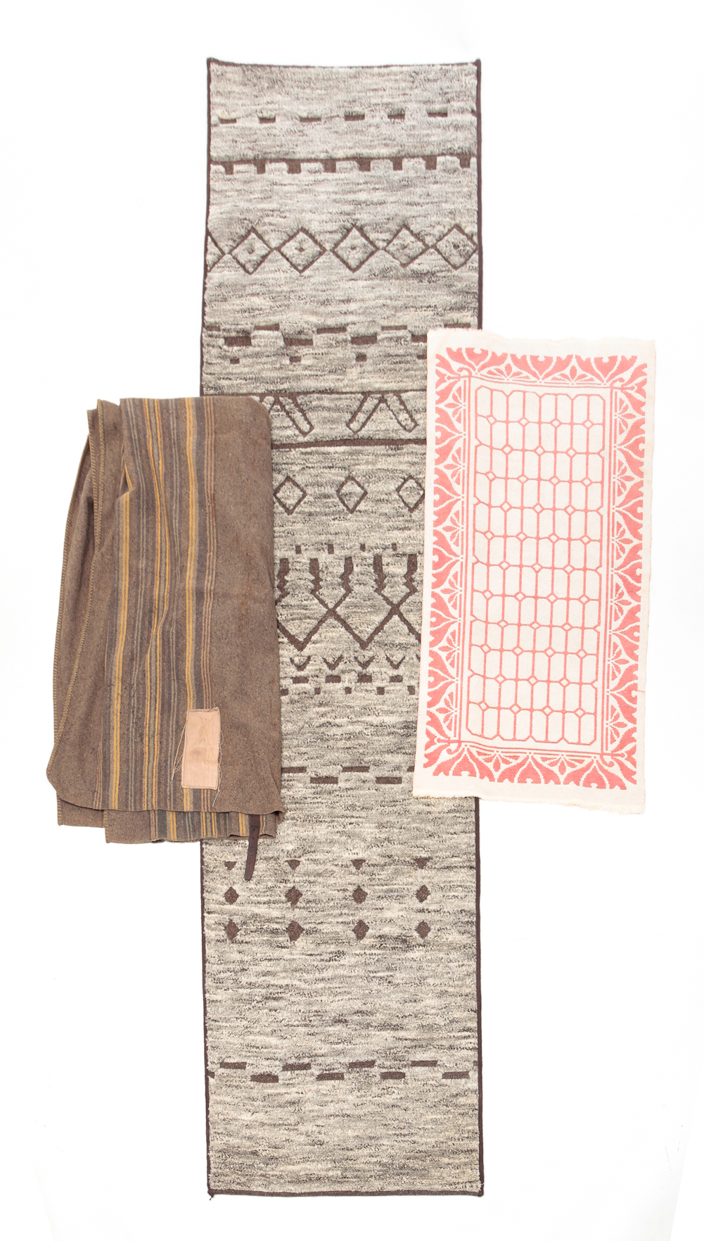 THREE TEXTILES INCLUDING RUNNER.