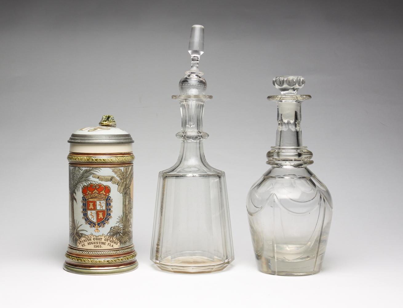 TWO DECANTERS AND A STEIN Second 2dffbd