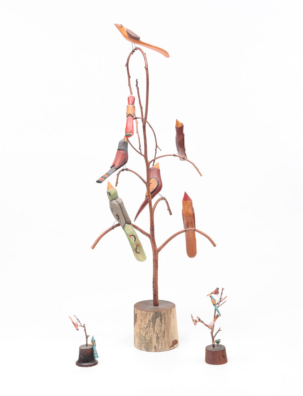 THREE DANIEL STRAWSER BIRD TREES  2dffd6