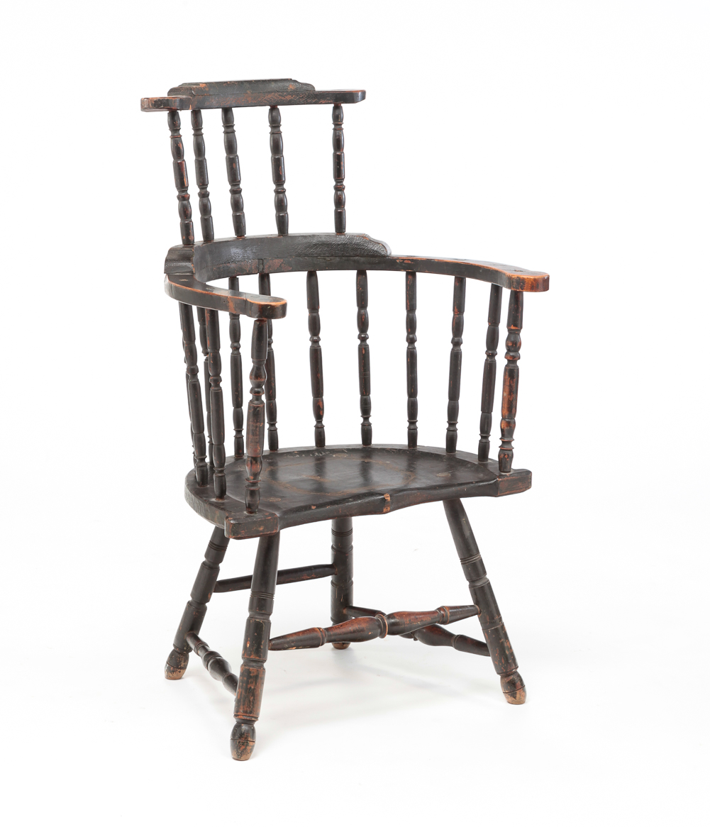 AMERICAN COMB BACK ARMCHAIR. First