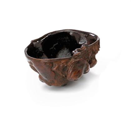 Chinese root wood cup  18th century