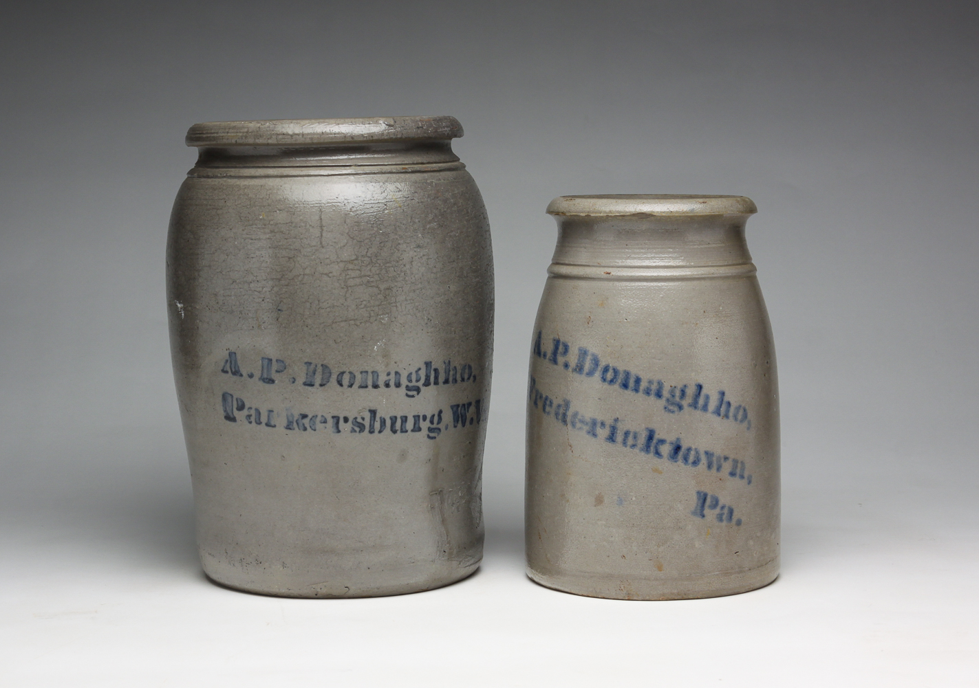 TWO STONEWARE DONAGHHO CANNING 2e0018