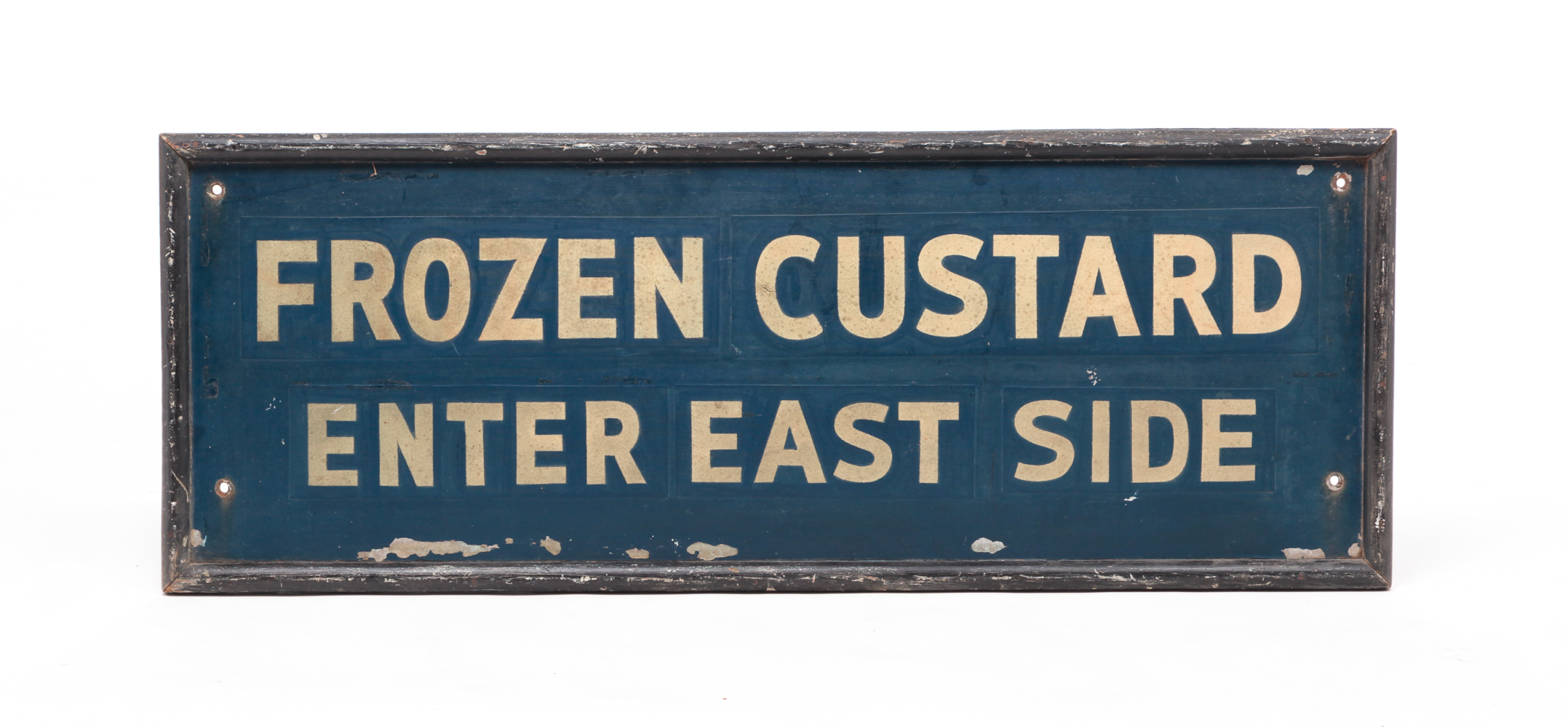 AMERICAN CUSTARD ADVERTISING SIGN.