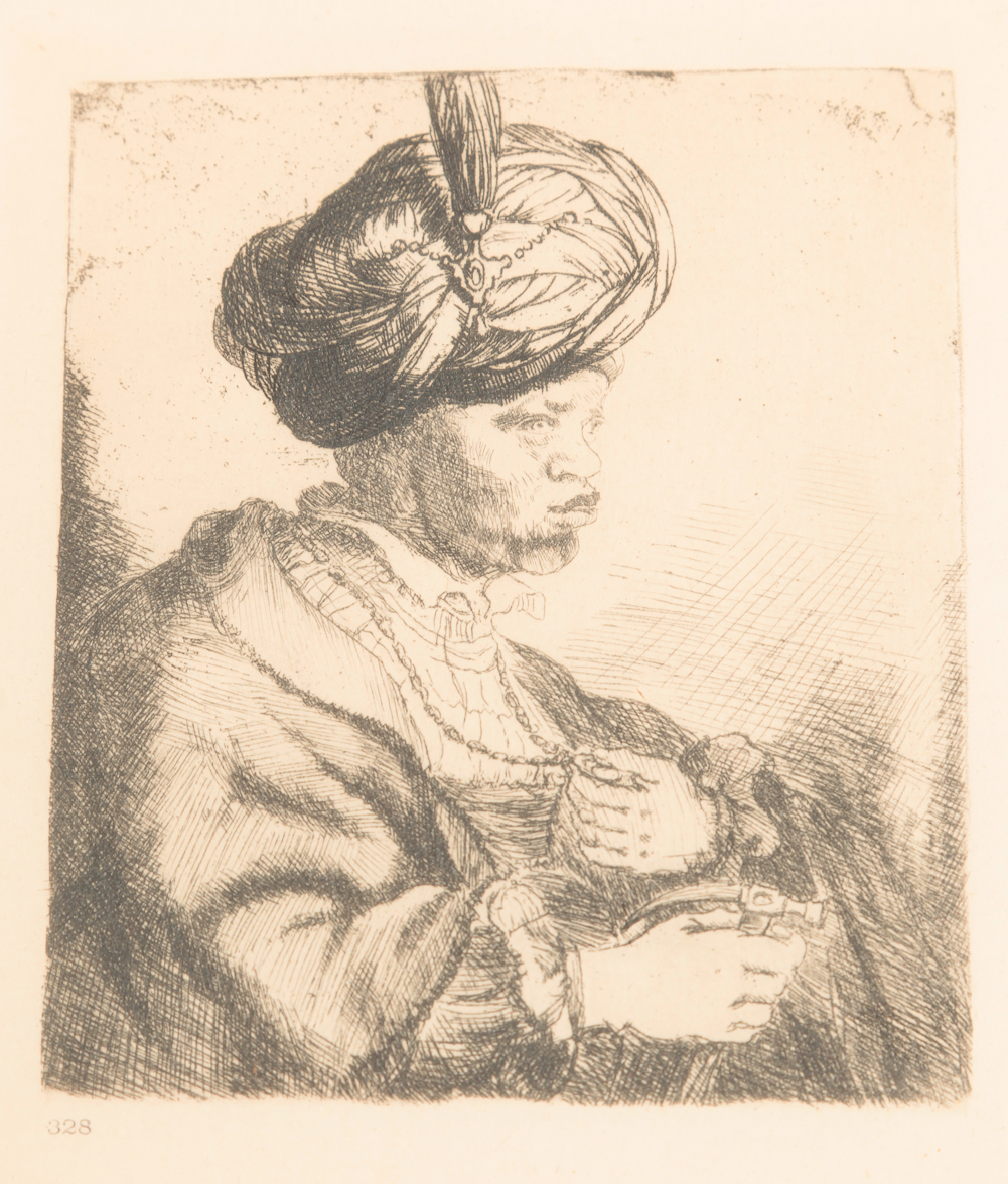 MAN WITH TURBAN AFTER ANTHONY DE HAEN.