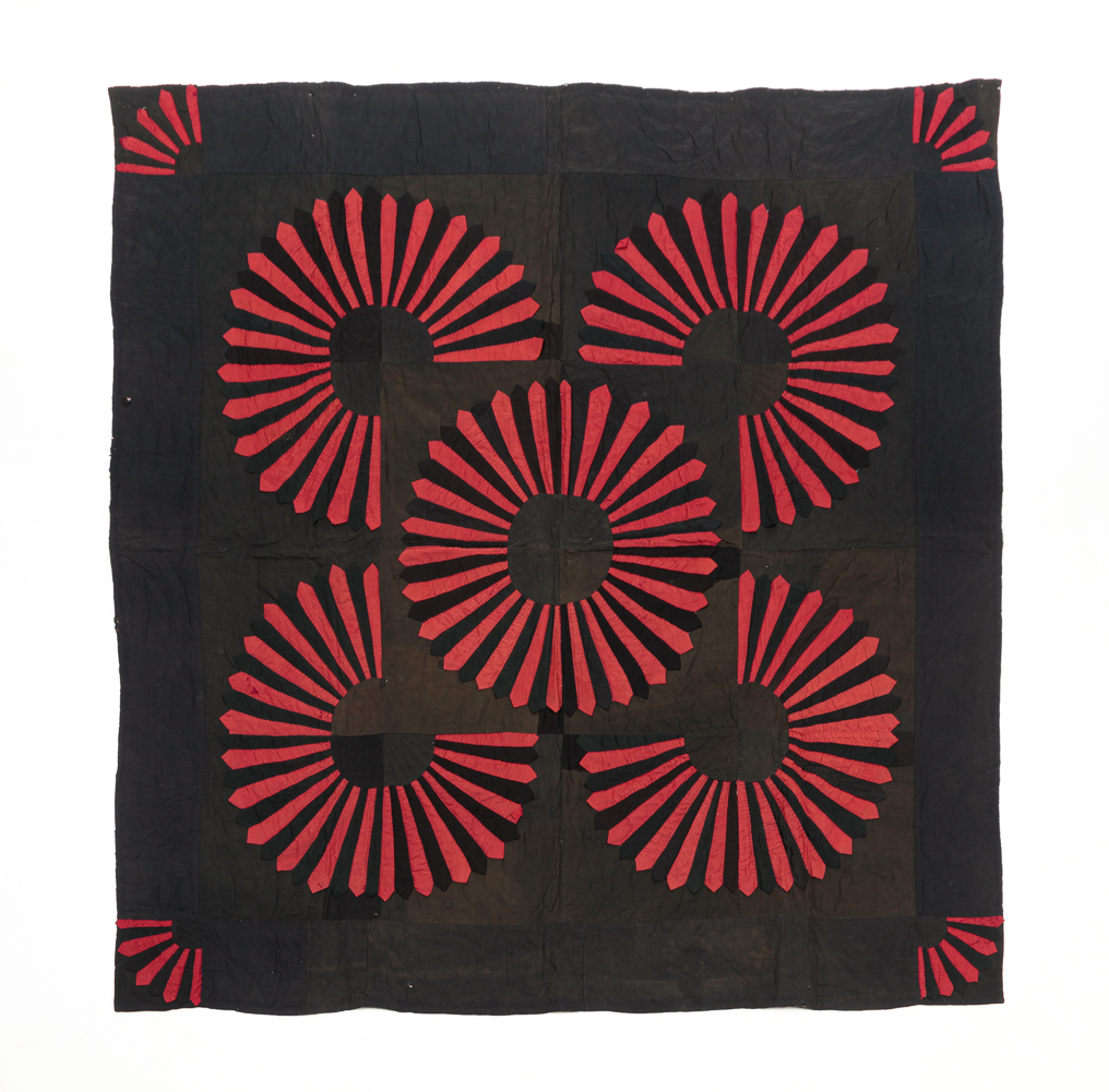 MENNONITE FAN QUILT Second half 19th 2e00a5