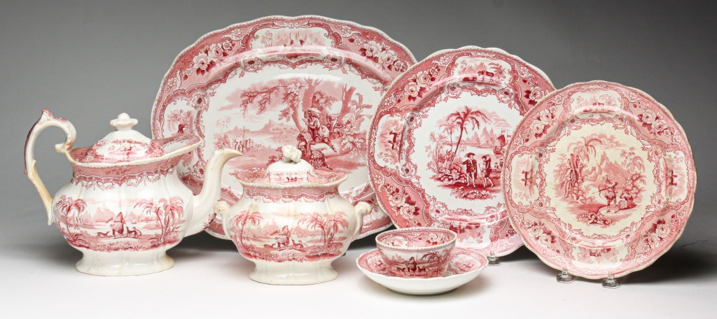 SIX PIECES ENGLISH COLUMBUS STAFFORDSHIRE  2e00b4