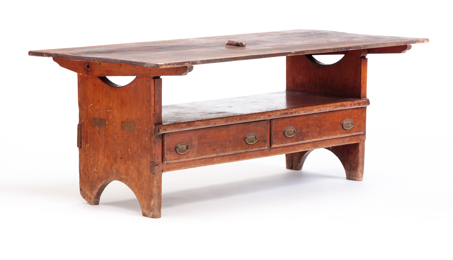 AMERICAN COUNTRY HUTCH TABLE First 2e00d1