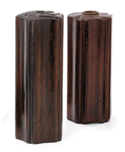 Two Chinese hardwood incense tool 499b0