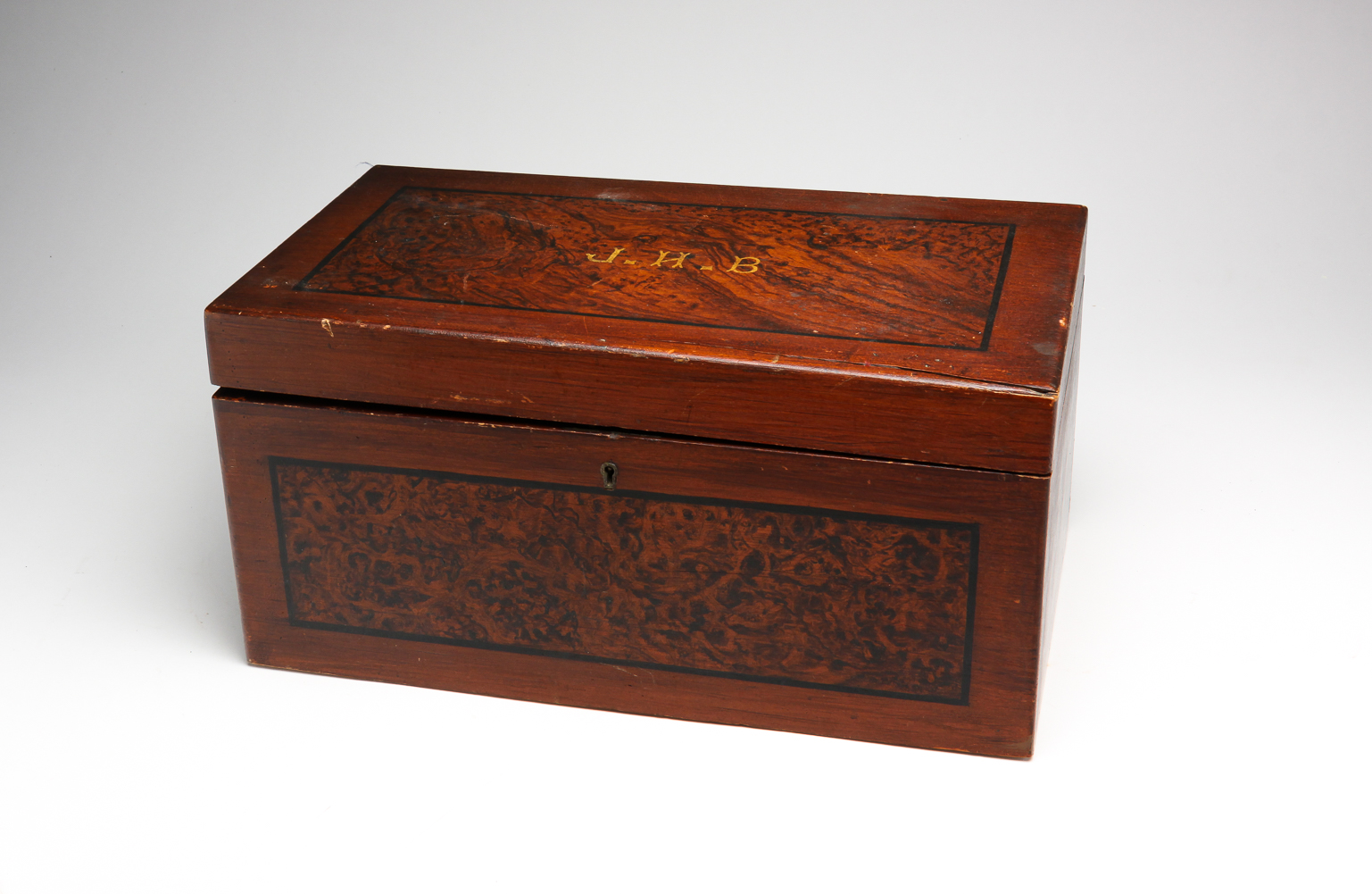 AMERICAN DECORATED TRUNK Mid 19th 2e00ec