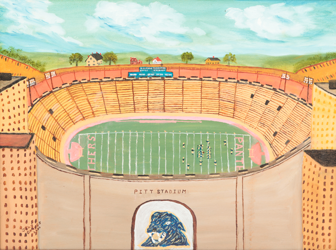 "PITT STADIUM" BY JOHN GRAVES.