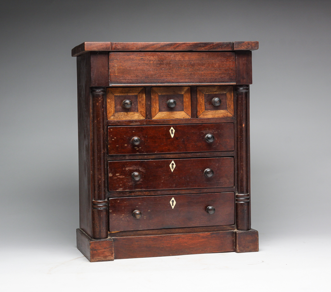 ENGLISH MINIATURE EMPIRE CHEST  2e0108