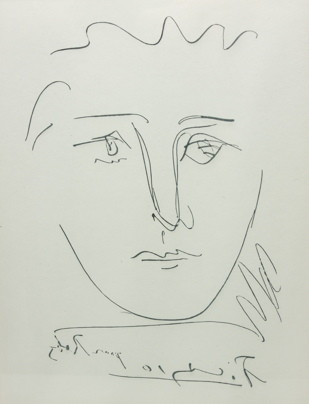 "POUR ROBIE" PRINT, PABLO PICASSO.