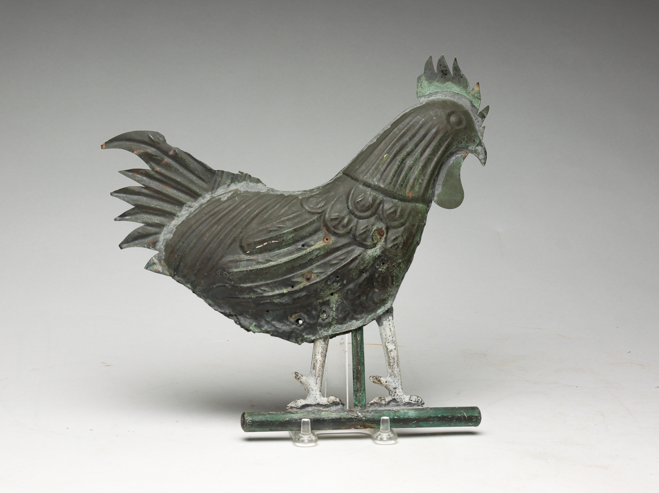 ROOSTER WEATHER VANE Circa 1900  2e01d3