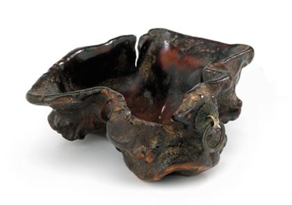 Chinese root wood cup 17th century 499cc