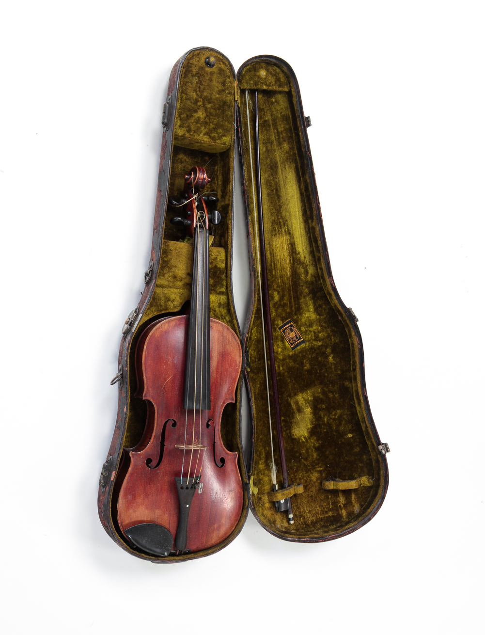 VIOLIN AND CASE. First half-20th