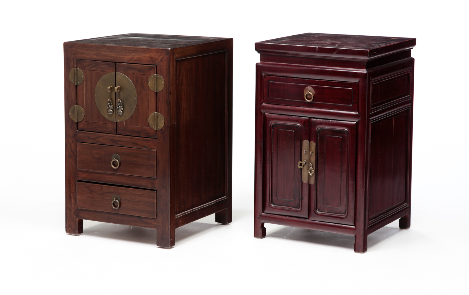 TWO CHINESE CABINETS. Late 19th-early