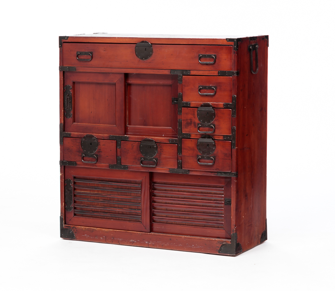 JAPANESE TANSU CHEST Late 19th early 2e0298