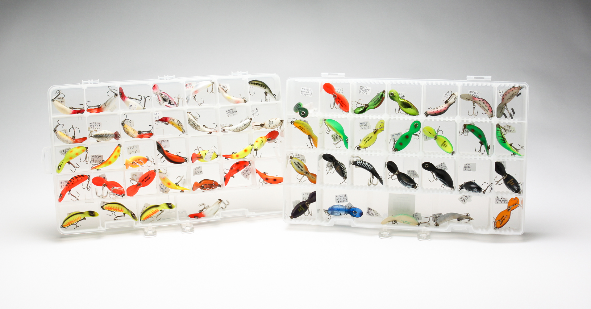 GROUPING OF HEDDON TINY LURES.