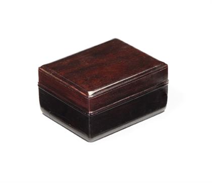 Chinese zitan square corner box 499e2