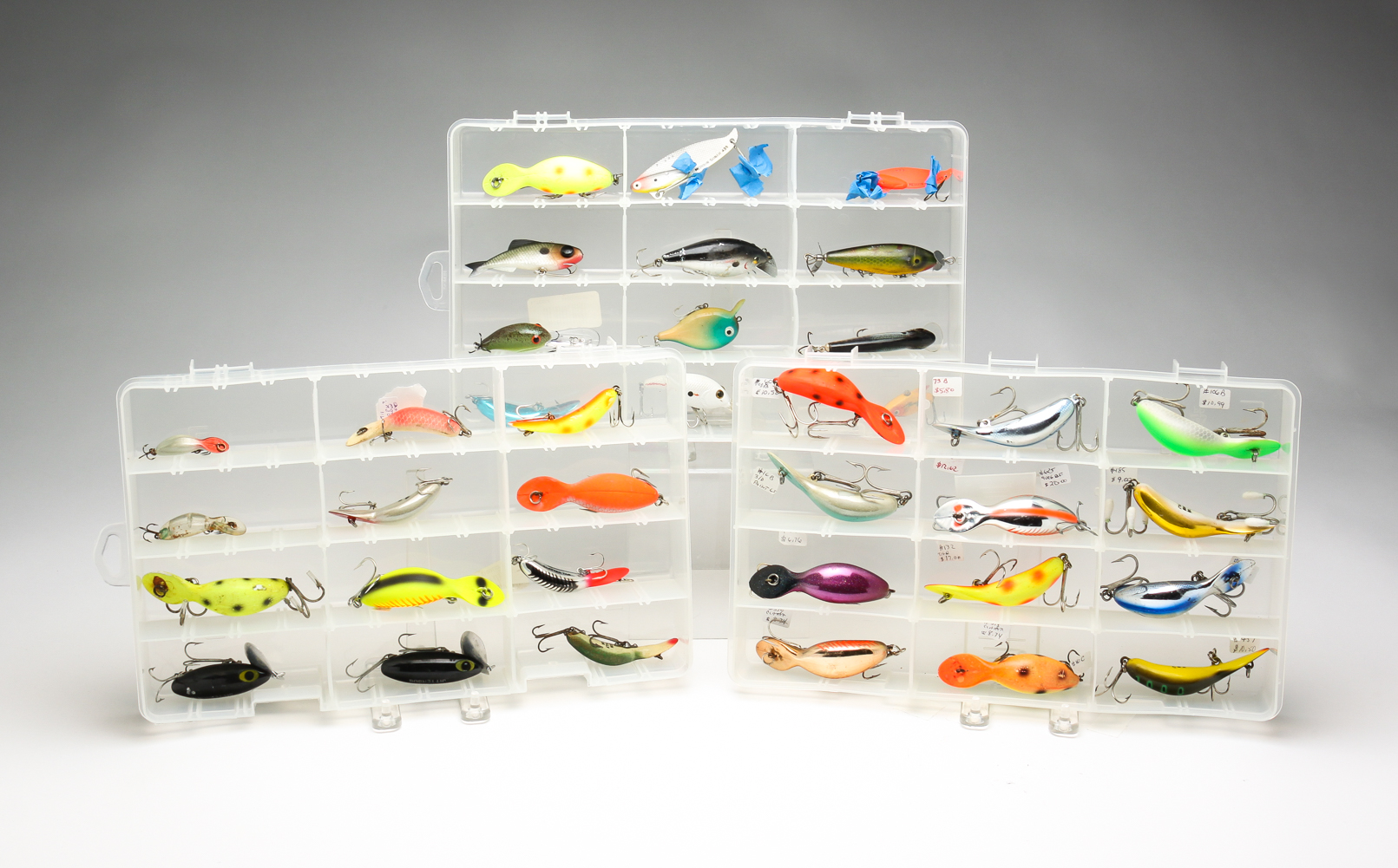 THIRTY-SIX ASSORTED LURES INCLUDING