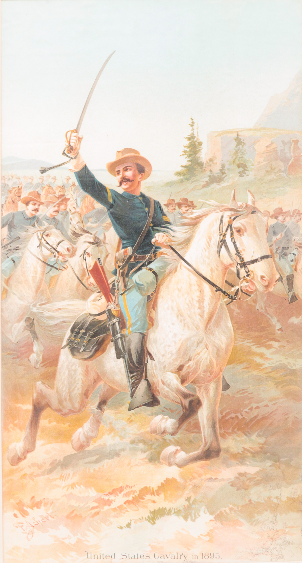 AMERICAN CAVALRY PRINT AFTER FRED 2e0317