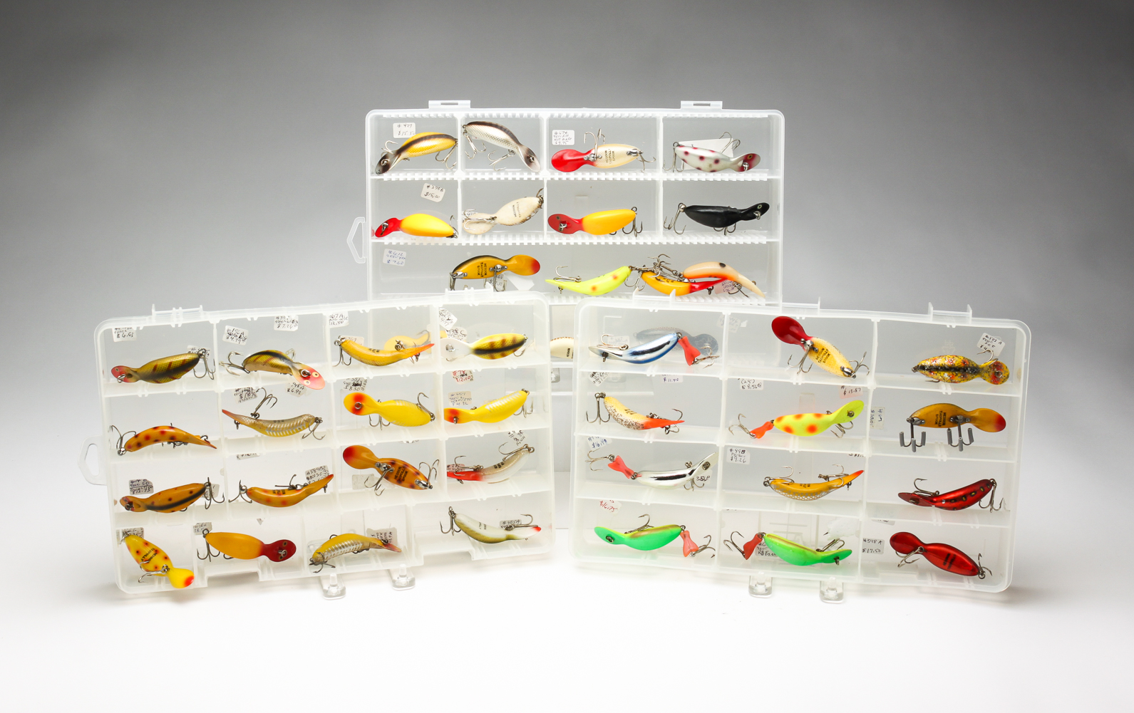 ASSORTED HEDDON "TADPOLLY" LURES.