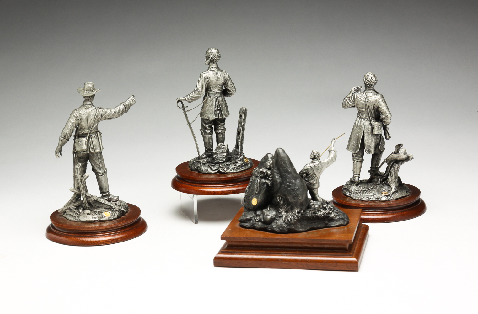 FOUR CHILMARK CIVIL WAR FIGURES,