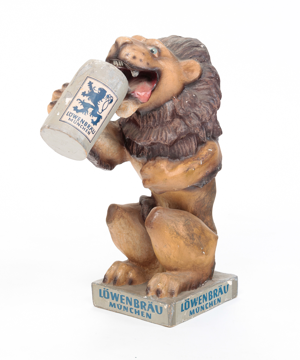 "LOWENBRAU" LION ADVERTISING FIGURE.