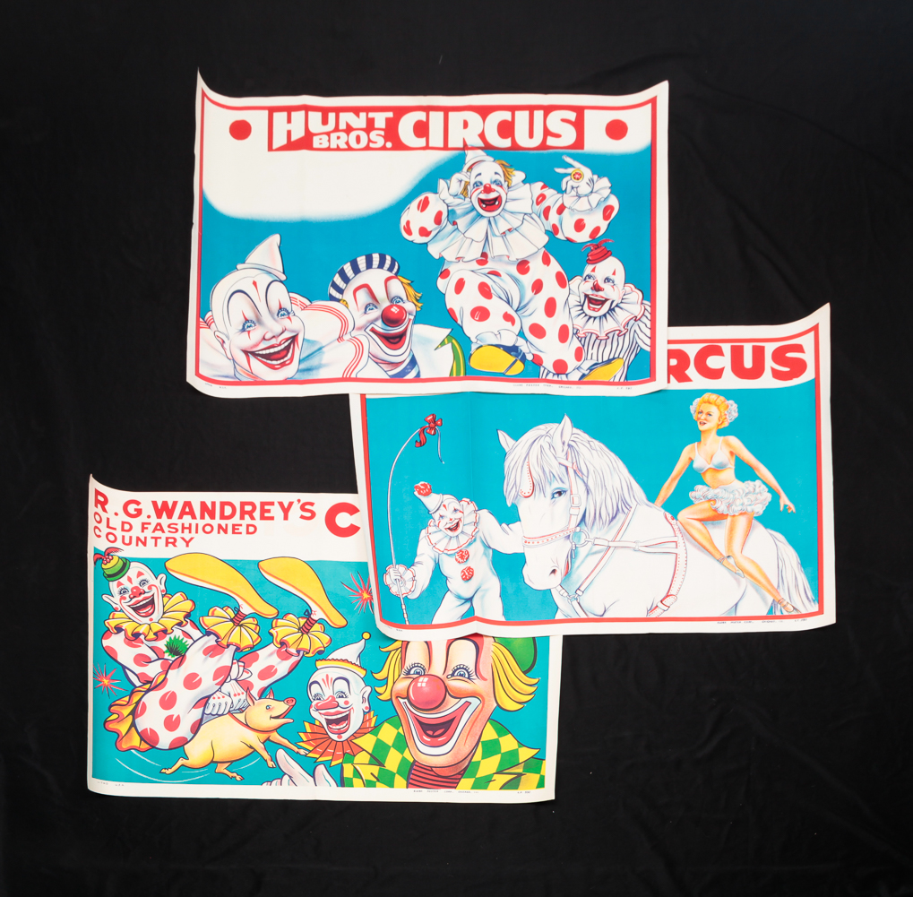 THREE CIRCUS POSTERS American  2e03b8