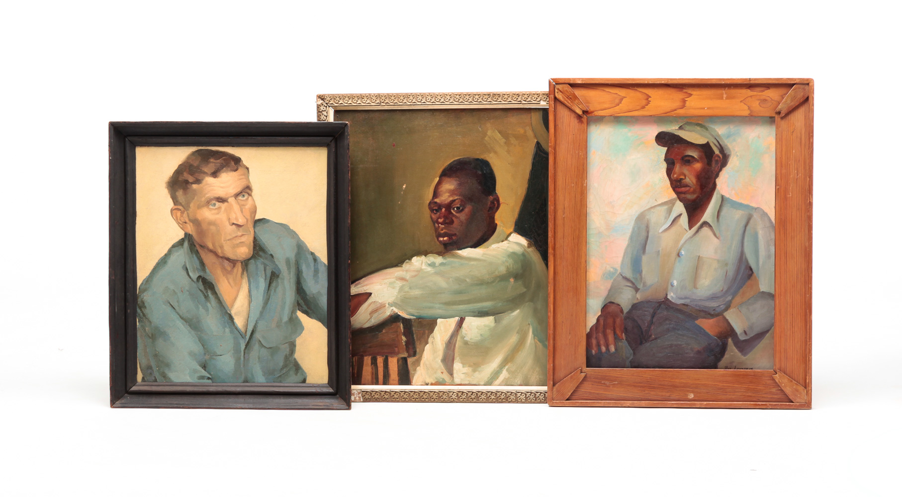 THREE AMERICAN PORTRAITS OF MEN.
