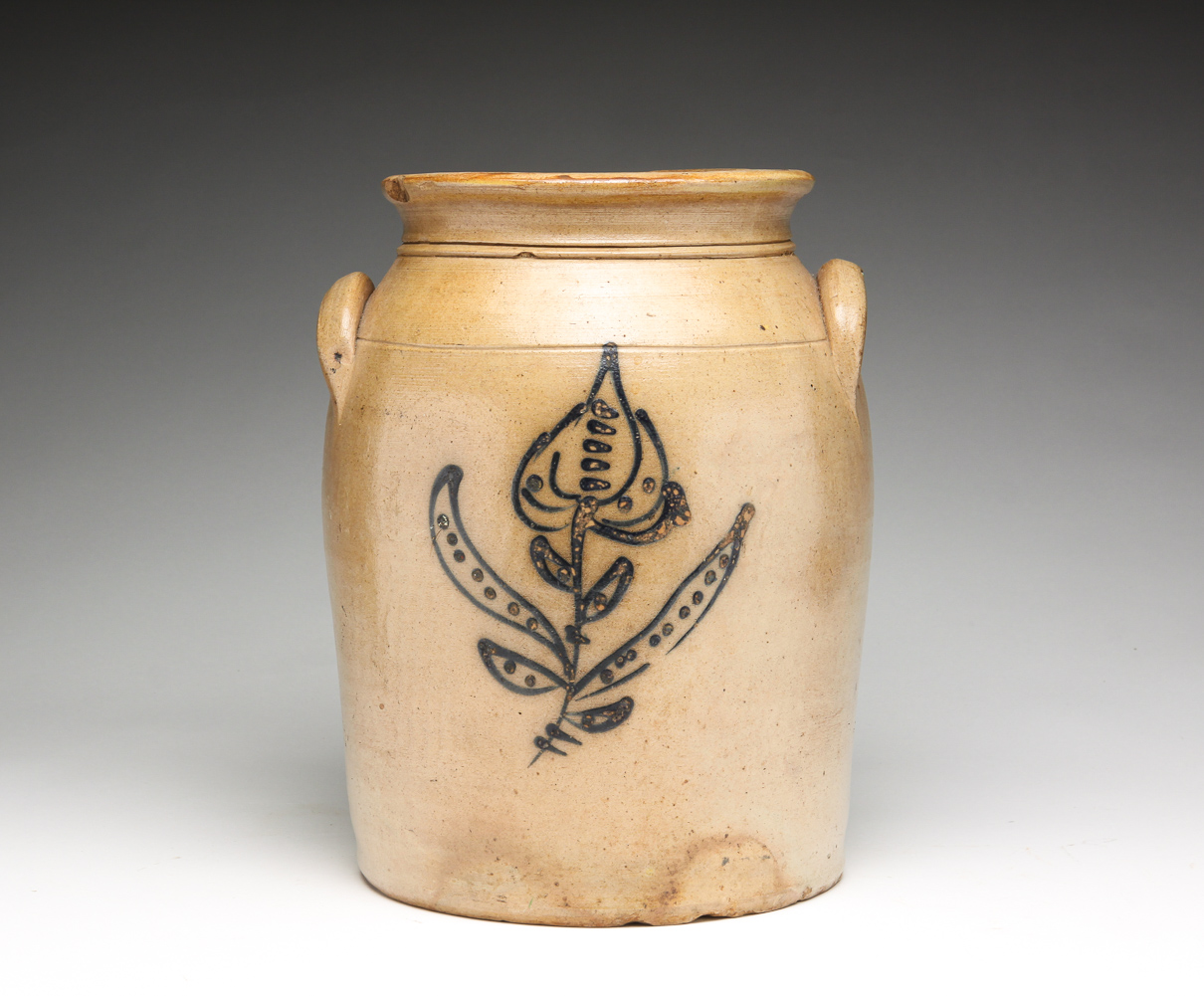 AMERICAN STONEWARE CROCK. Second half