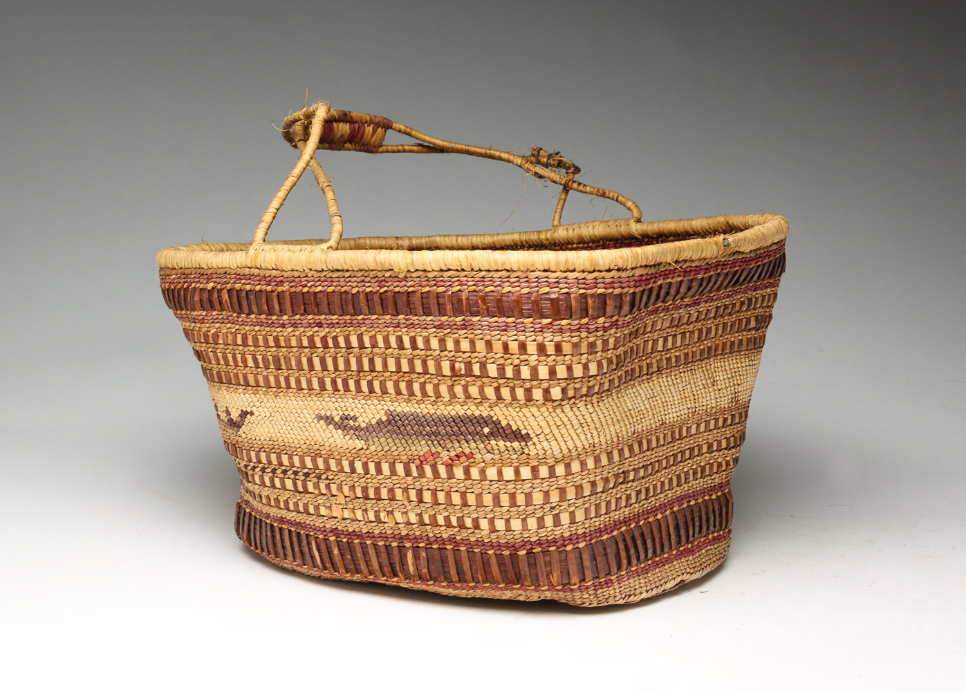 NORTHWEST COAST NATIVE AMERICAN BASKET.