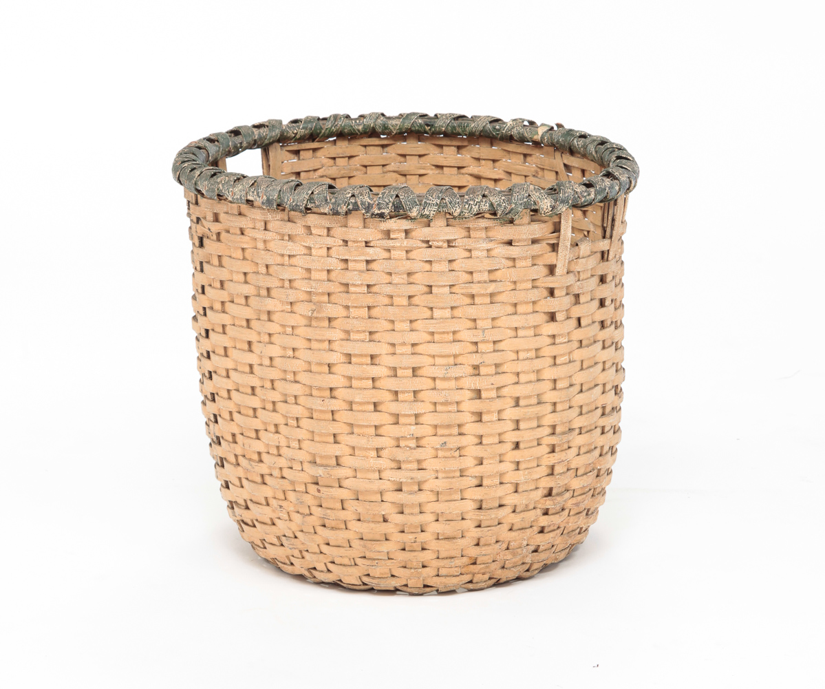 AMERICAN PAINTED BASKET. Early