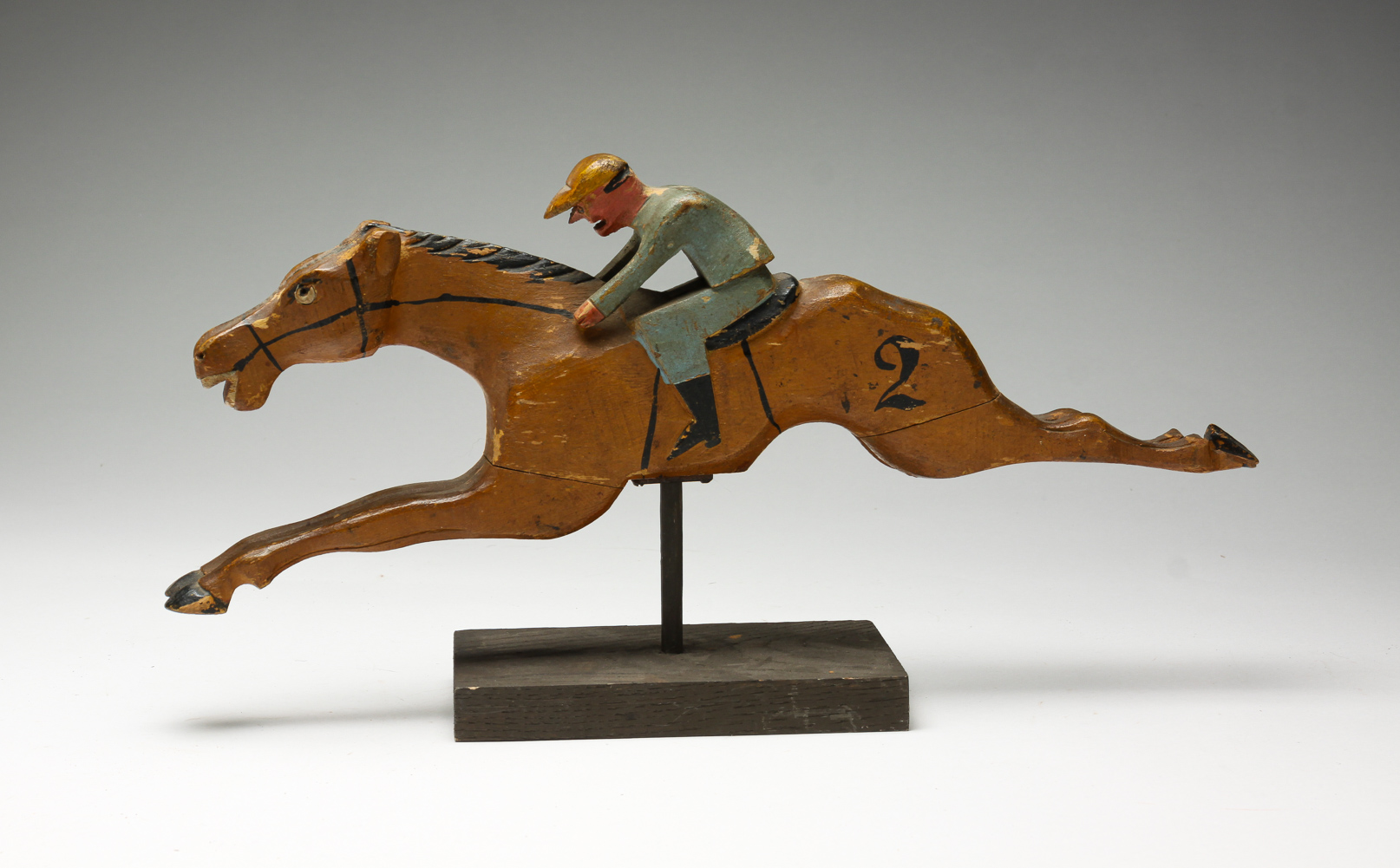 H.C. EVANS RACING GAME HORSE. American,