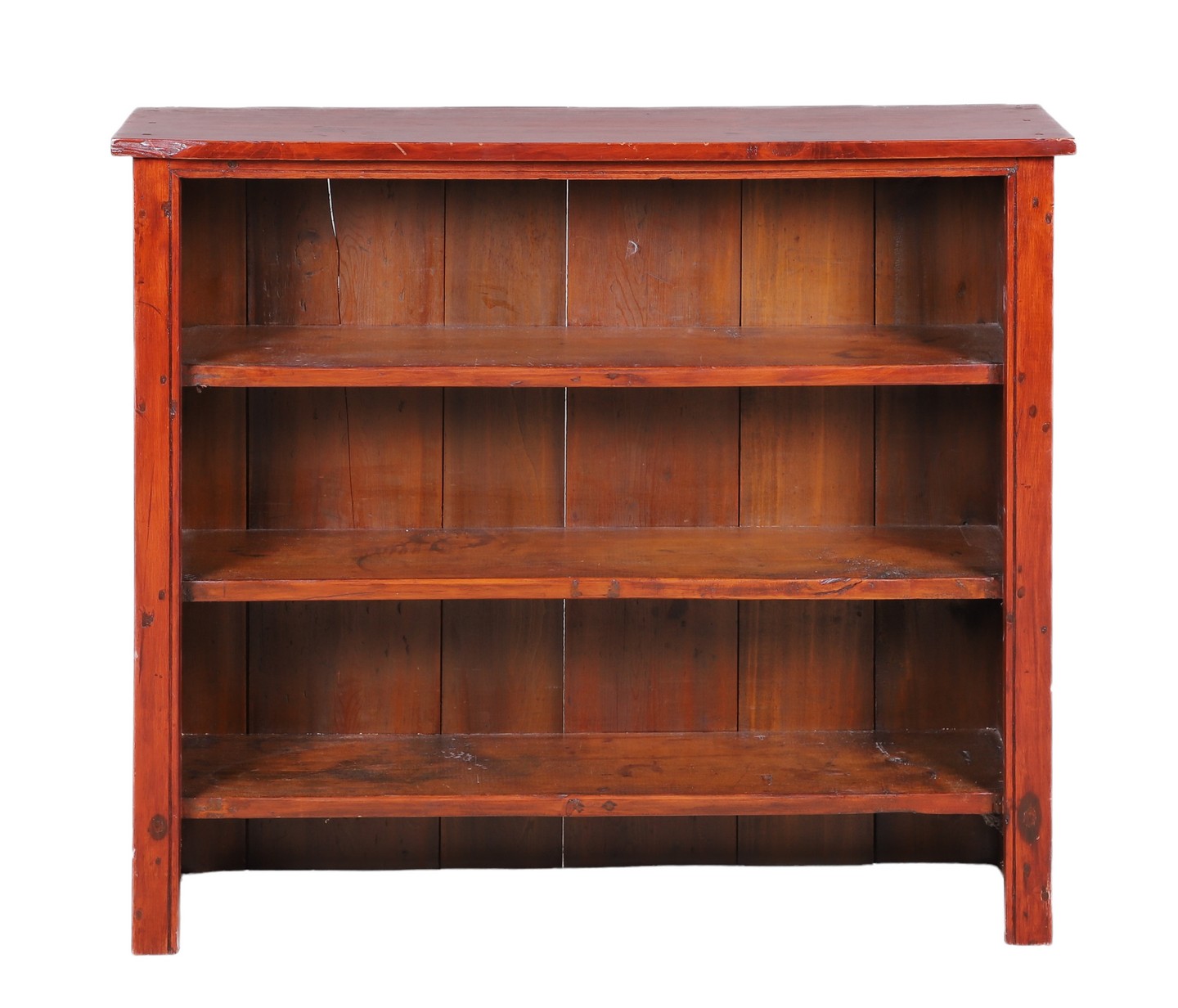 Pine open shelf, three shelves,