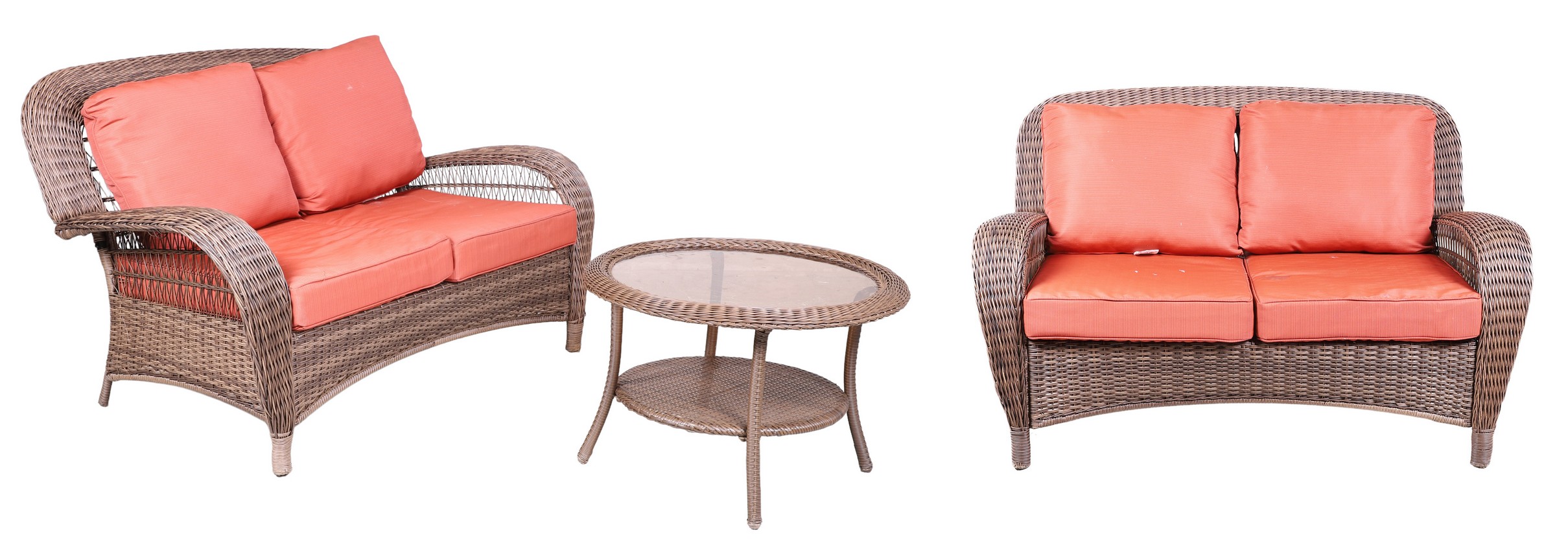  3 pc Hampton bay wicker and rattan 2e0596