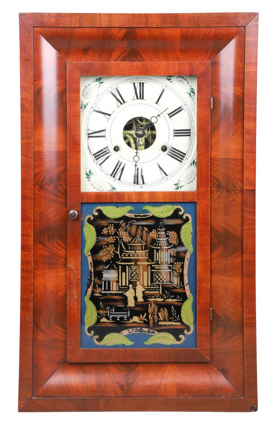 Seth Thomas OG box clock reverse 2e05a6