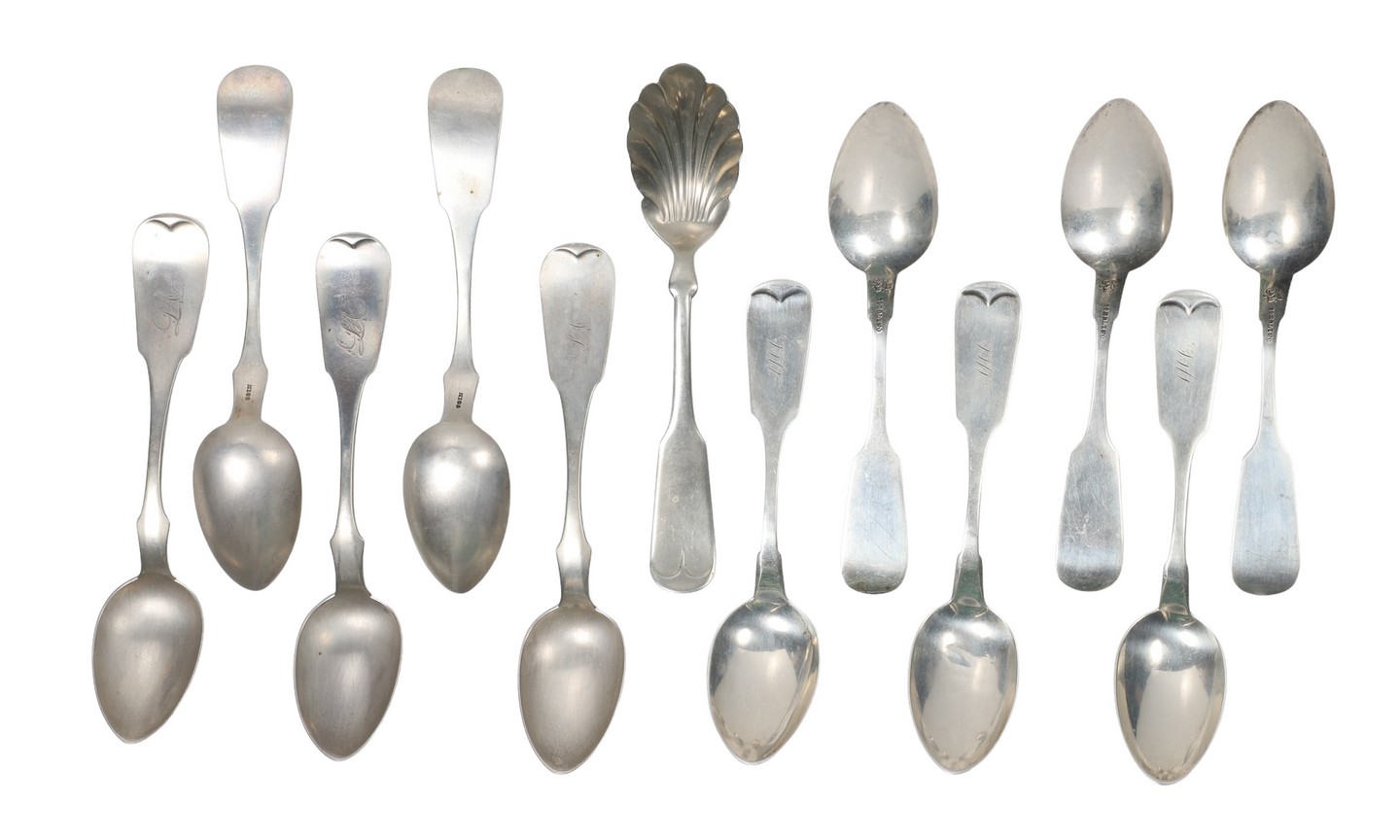 Sterling and coin silver spoons