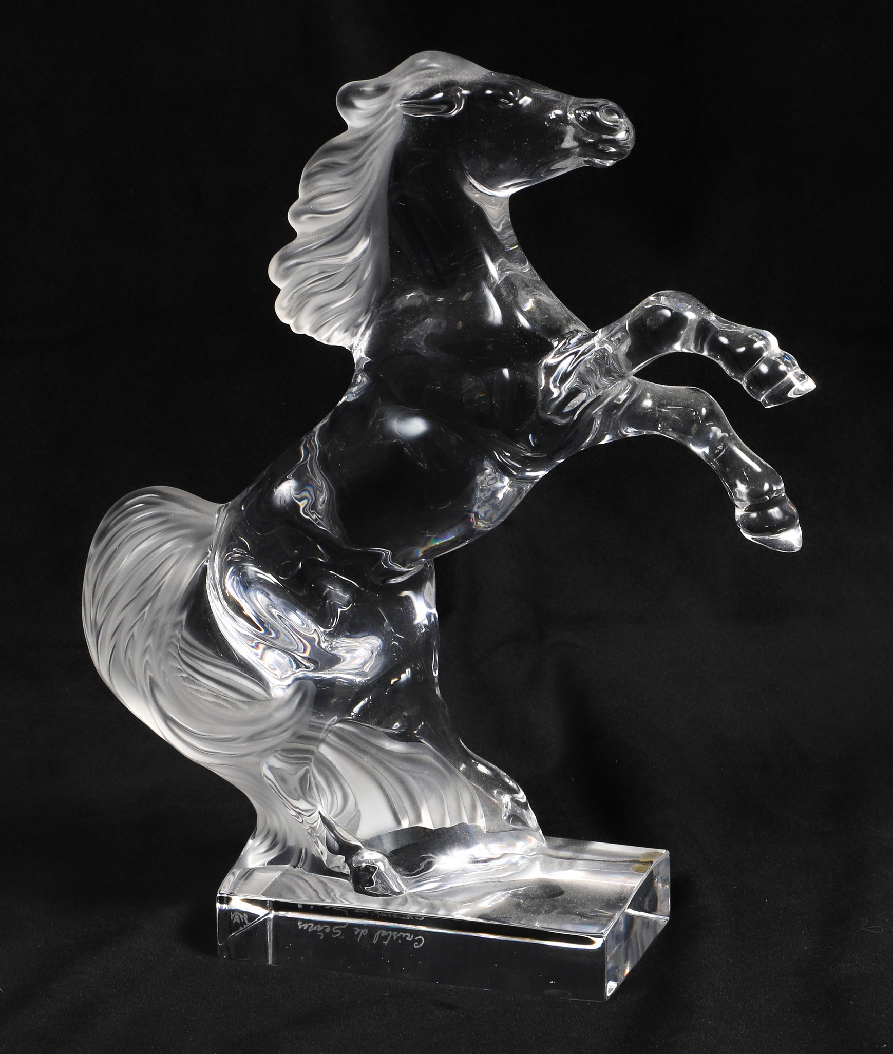 Cristal de Sevres crystal horse 2e05d9