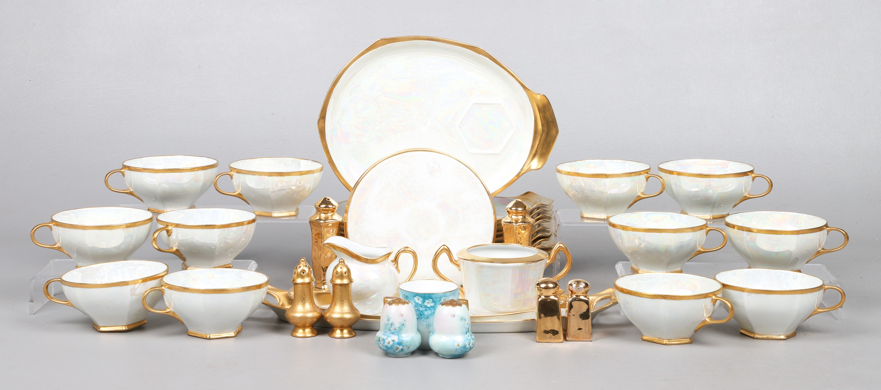 Czech porcelain luncheon set, MZ