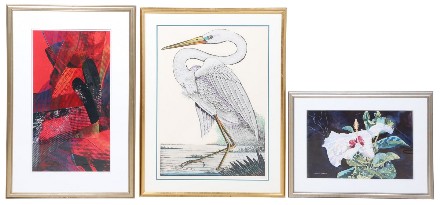 3 Framed Contemporary Artworks